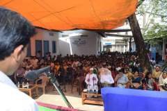 Uttam Terron addressing to the audience of Smaronexu, 2017 held in Parijat Academy, Guwahati